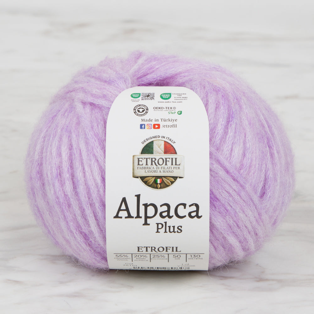 Etrofil Alpaca Plus Lila El Örgü İpi - 76110